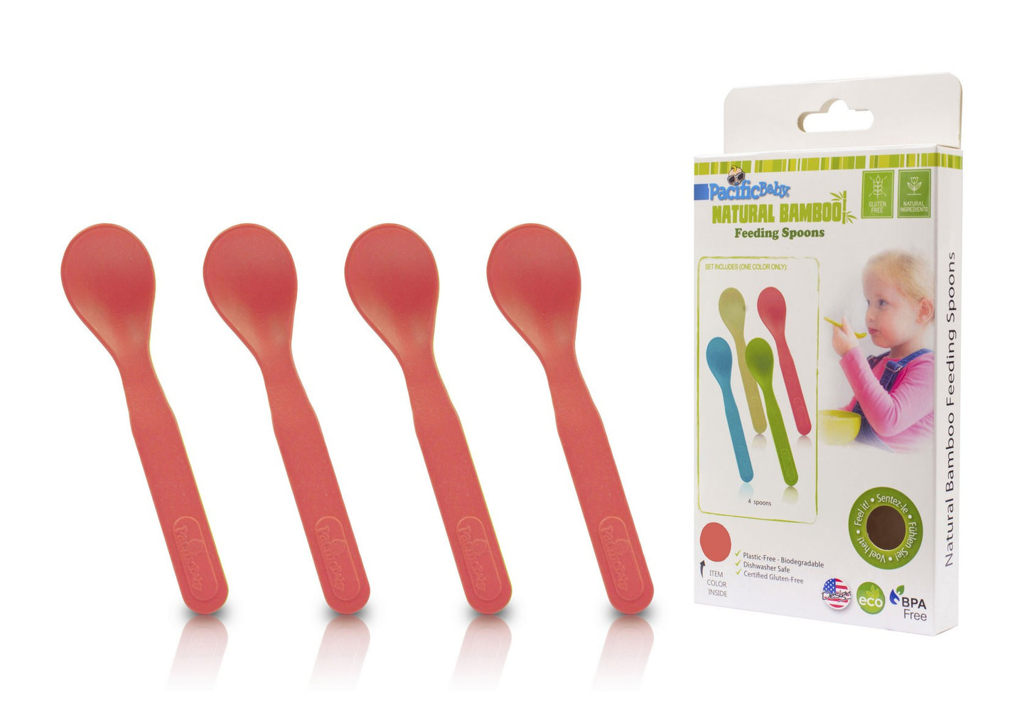 Feeding Spoons - 4 pieces - Pacific Baby