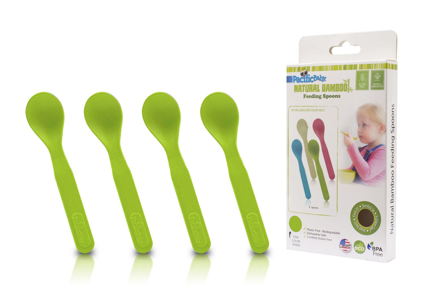 Feeding Spoons - 4 pieces - Pacific Baby