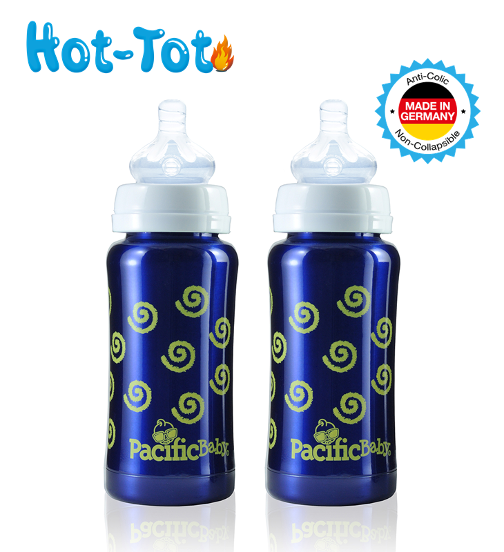 Pacific Baby Hot-Tot 7oz Stainless Steel Insulated Infant Baby Bottles –  Pacific Baby Inc.