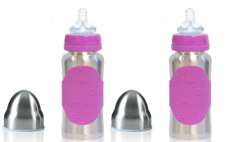 Pacific Baby Hot-Tot Stainless Steel Insulated Baby Bottle - Swirls –  Pacific Baby Inc.